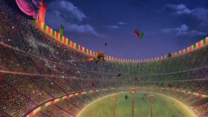 A far away view of the Quidditch Field