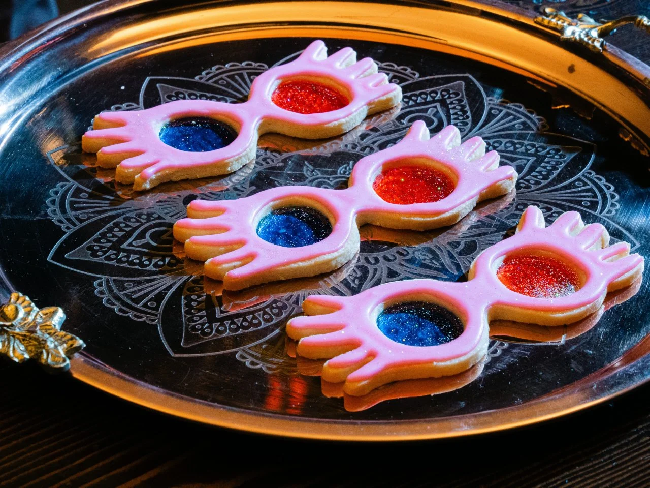 Luna Lovegood glasses made from cookies
